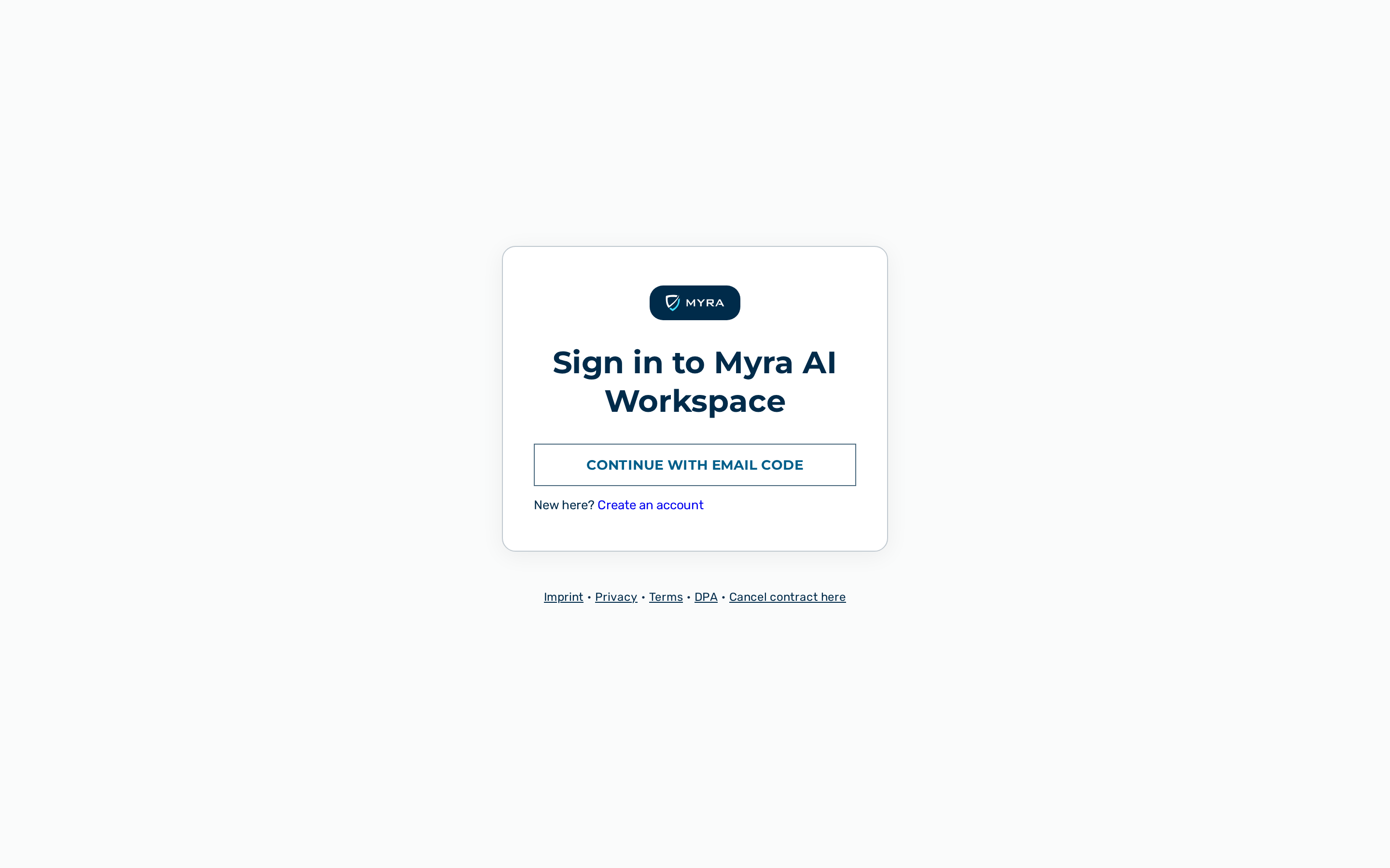 Sign-in page