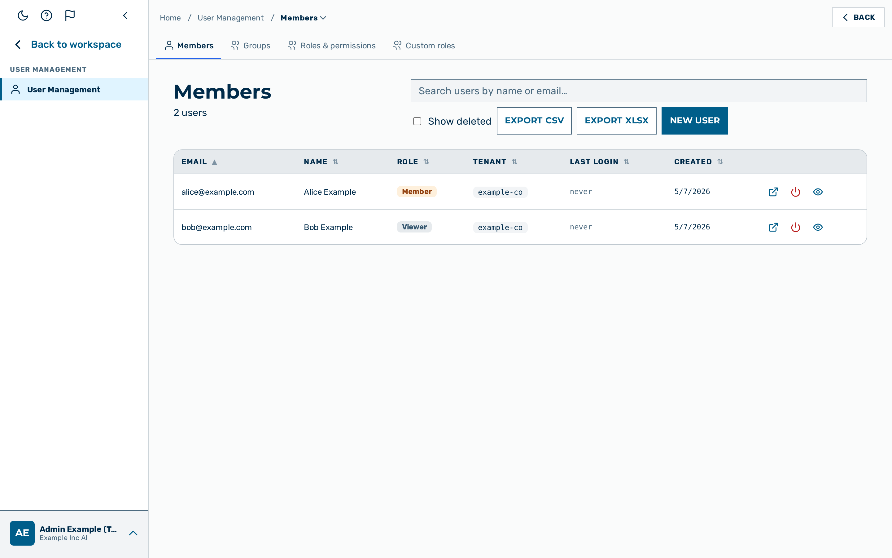 View: Members